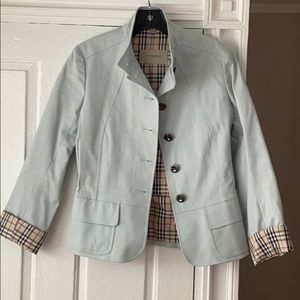 Beautiful baby blue Burberry jacket